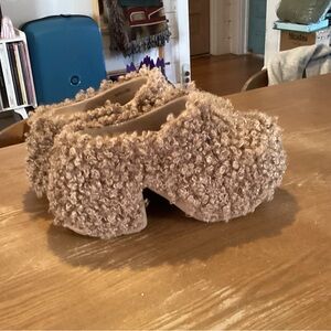 Crocs Womens Siren Doodle Fur Clog Sepia Never Worn